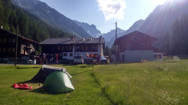 Camping at Relais d' Arpette